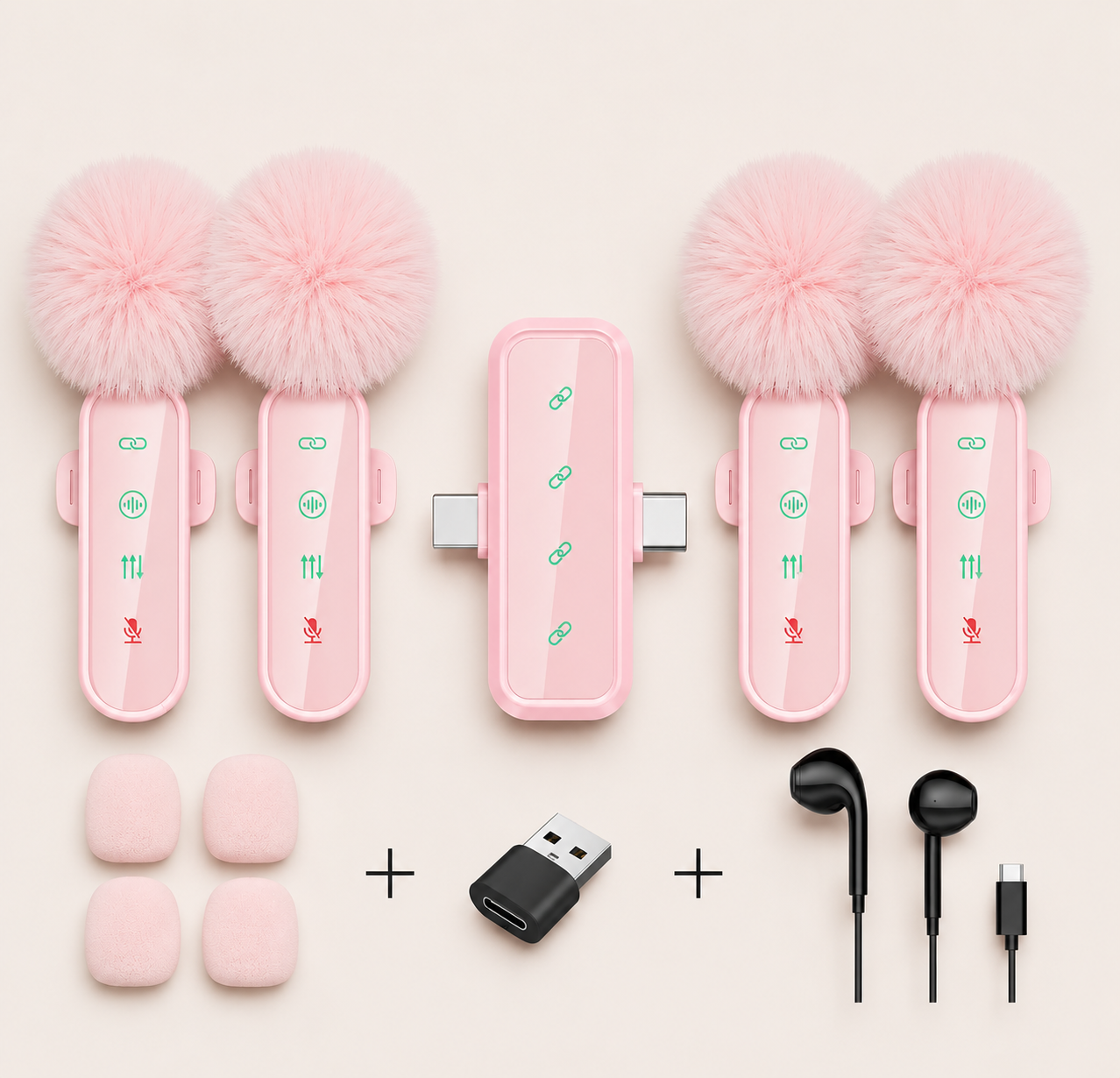Wireless Studio Clip Mics Set