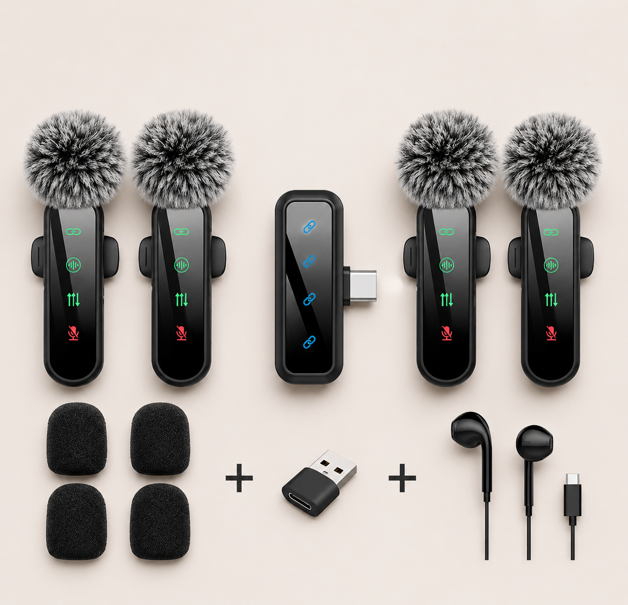 Wireless Studio Clip Mics Set