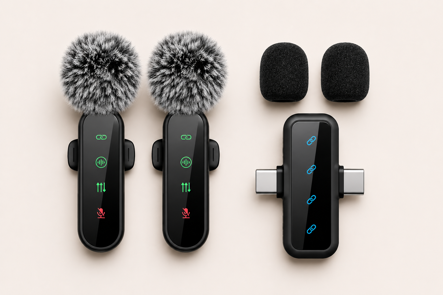 Wireless Studio Clip Mics Set