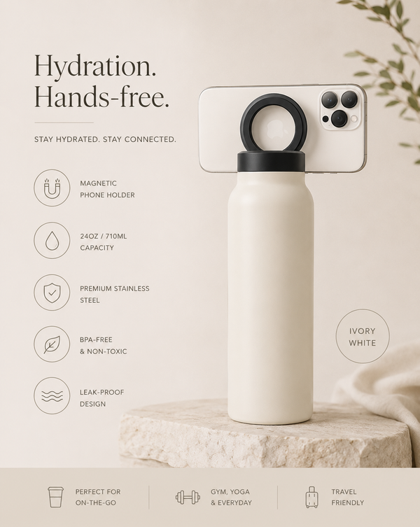 Ultimate Hydration Bottle & Mobile Phone Stand