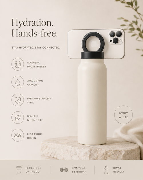 Ultimate Hydration Bottle & Mobile Phone Stand